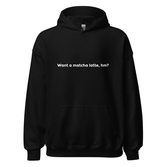 Comfort hoodie | matcha latte, hm? | unisex